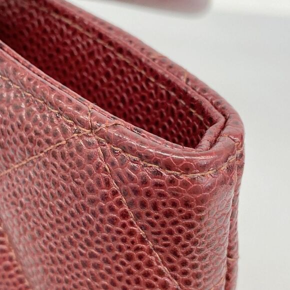 Chanel Tote Bag Revival Tote Caviar Skin Bordeaux Gold Hardware Women's - Picture 7 of 10